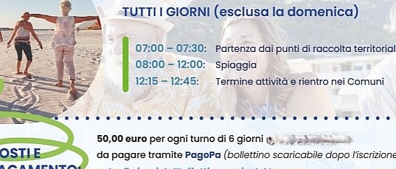 AVVISO PUBBLICO COLONIE OVER 60 ANNI. ANNO 2026