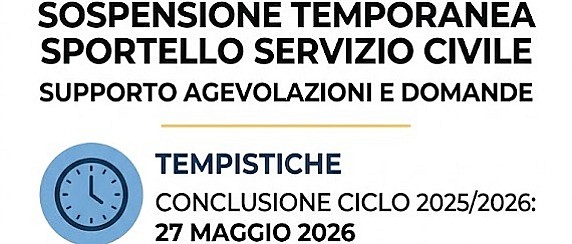 Sospensione Temporanea Sportello Servizio Civile Usini