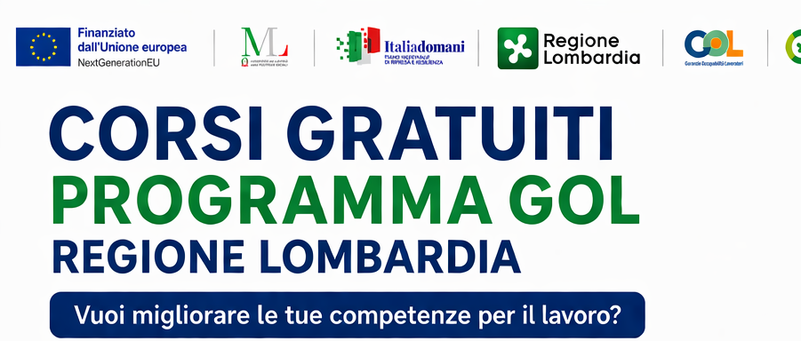 Corsi gratuiti per reinserimento lavorativo