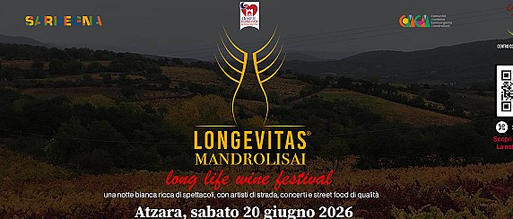 Longevitas Mandrolisai: il 20 giugno il festival dei vini della longevità