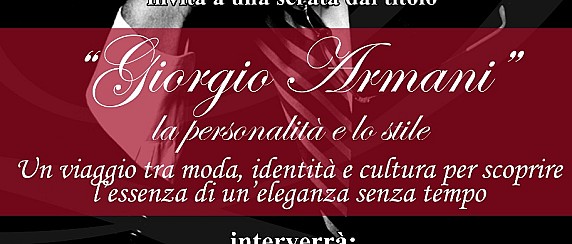 "Giorgio Armani" la personalità e lo stile