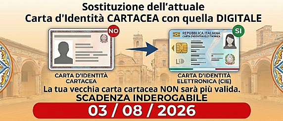 Carta d'Identità Cartacea: dal 3 agosto 2026 non sarà più valida