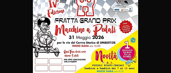 “Grand Prix della Fratta”, torna lo spettacolo delle macchine a pedali: nel 2026 debutta il “Grand Prix Bimbi”