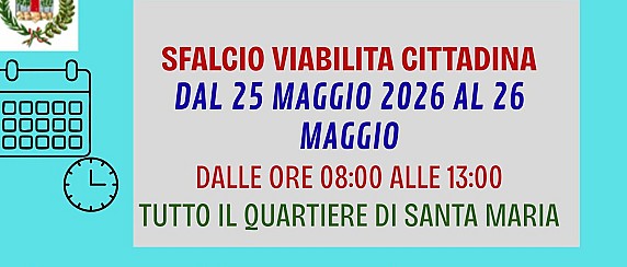 SFALCIO VIABILITA' CITTADINA - QUARTIERE SANTA MARIA