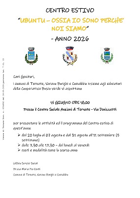 Locandina presentazione servizio