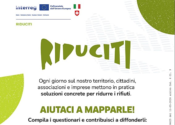 RIDUCITI - progetto integrato e cooperativo nell'area Insubrica per ridurre la produzione di rifiuti urbani promuovendo stili di vita sostenibili ed il riuso in ottica di economia circolare