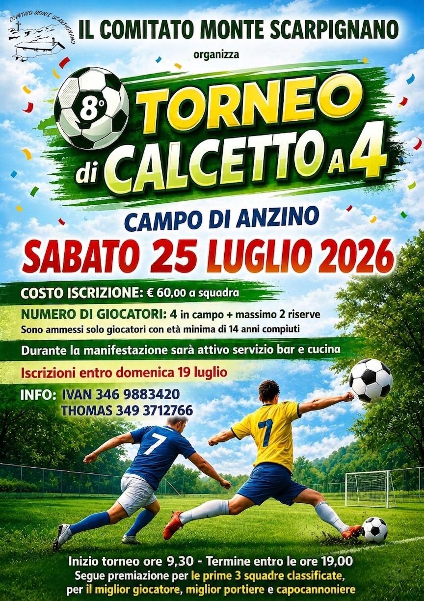 25-07 Torneo calcetto a 4