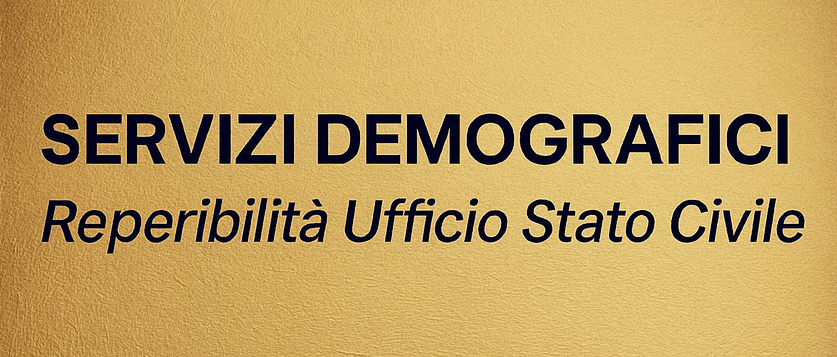 REPERIBILITA' UFFICIALE DI STATO CIVILE