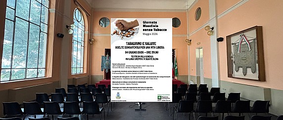 Giornata Mondiale senza Tabacco 2026 - "Tabagismo e Salute: Scelte Consapevoli per una Vita Libera"