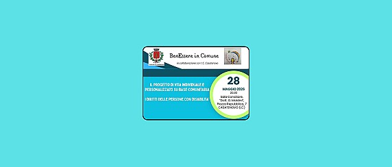 Il progetto di vita individuale e personalizzato su base comunitaria: i diritti delle persone con disabilità