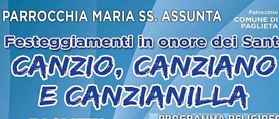 Festeggiamenti in onore dei Santi Canzio, Canziano e Canzianella