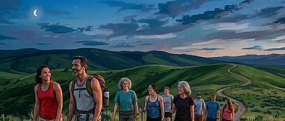 Il Gruppo di cammino di giovedì 11 giugno esce di sera: ore 20.30!