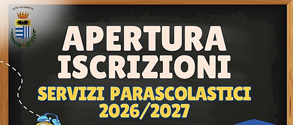 Apertura iscrizioni servizi parascolastici