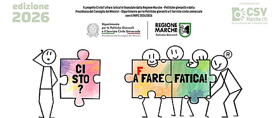 PROGETTO " CI STO ?AFFARE FATICA ! FACCIAMO IL BENE COMUNE" EDIZIONE 2026 . ISCRIZIONI  APERTE PER RAGAZZI DAI 14 AI 20 ANNI E TUTOR DAI 21 AI 35 ANNI