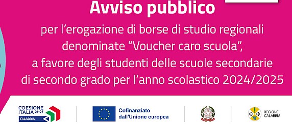Voucher Caro Scuola" 2024-2025