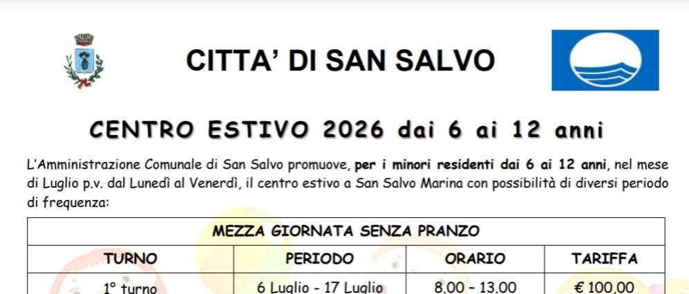 Centro Estivo Bambini 6-12 anni