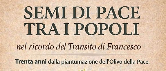“Semi di Pace tra i popoli, nel ricordo del Transito di Francesco” - Santuario di Greccio, 5 giugno 2026, ore 15.15.