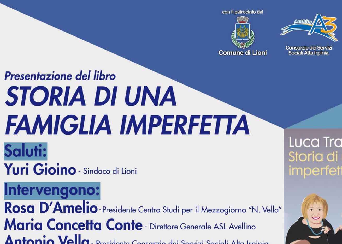 PRESENTAZIONE LIBRO “STORIA DI UNA FAMIGLIA IMPERFETTA”