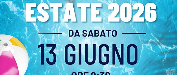 Piscina Comunale: apertura stagionale sabato 13 Giugno