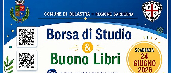 Borsa di studio regionale a.s. 2025/2026 e buono libri a.s. 2026/2027