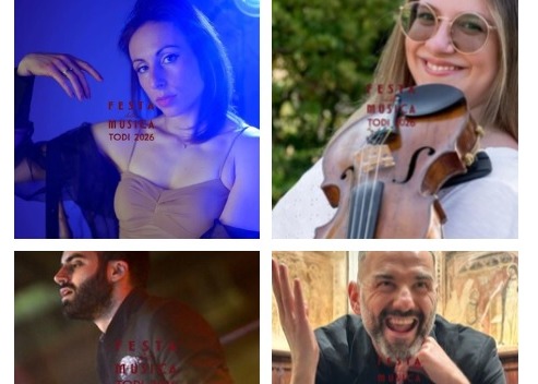 CONCERTO INAUGURALE 18 giugno 2026 ore 21,30 - Festa Europea della Musica a Todi