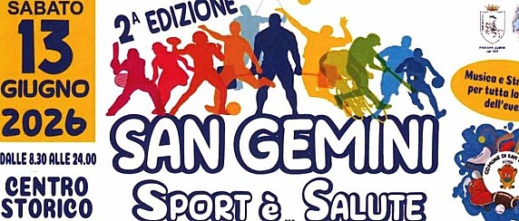 SAN GEMINI SPORT é .....SALUTE