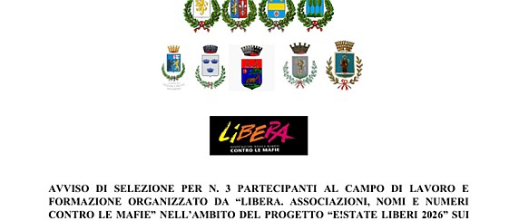 "E!State Liberi! 2026": aperte le candidature per partecipare al campo sui beni confiscati alle mafie