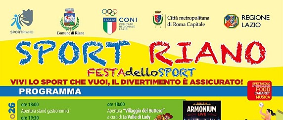 SportRiano 2026: fuori il programma