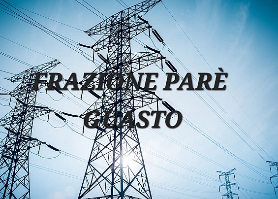 FRAZIONE PARÈ  - GUASTO DISTRIBUZIONE ENERGIA ELETTRICA