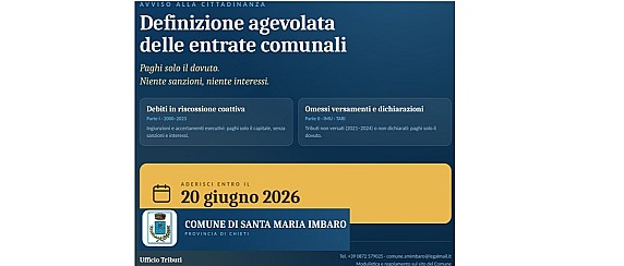 Definizione agevolata delle entrate comunali