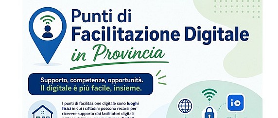 Punti di facilitazione digitale in Provincia