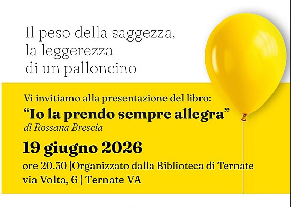 Biblioteca comunale - presentazione del libro "Io la prendo sempre allegra"