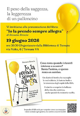 Presentazione libro Io la prendo sempre allegra