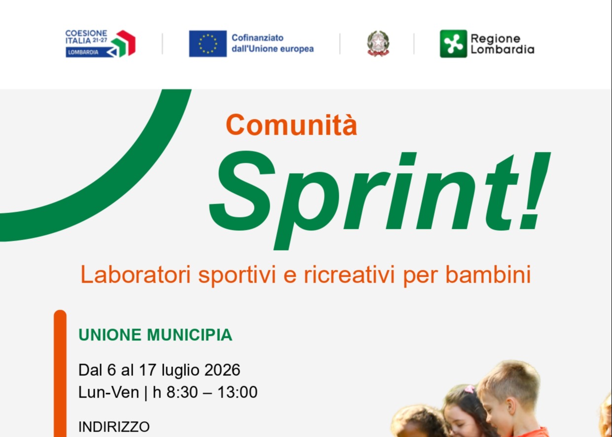 Comunità Sprint!: laboratori sportivi e ricreativi gratuiti per bambini dai 3 ai 6 anni