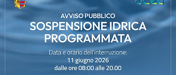 ACEA – Sospensione idrica programmata per l'11 giugno 2026