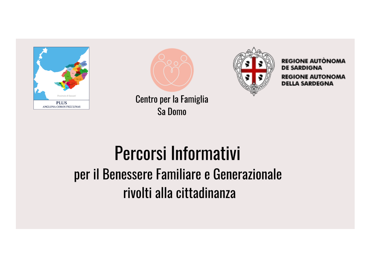Fondo Nazionale Politiche per la Famiglia 2024: al via i percorsi informativi del Centro per la Famiglia “Sa Domo” di Viddalba