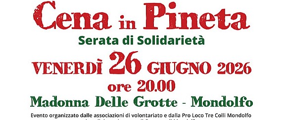 Cena in pineta