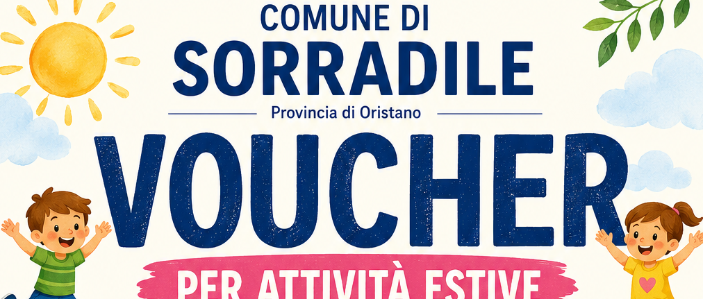 VOUCHER PER ATTIVITA' ESTIVE - RIVOLTO ALLE FAMIGLIE CON MINORI DAI 3 AI 14 ANNI