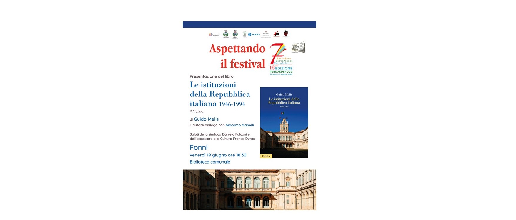Aspettando il Festival - Presentazione del libro "Le Istituzioni della repubblica Italiana 1946-1994"