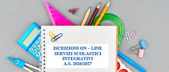 Anno scolastico 2026/2027 - iscrizioni on-line : mensa scolastica e pre-post scuola