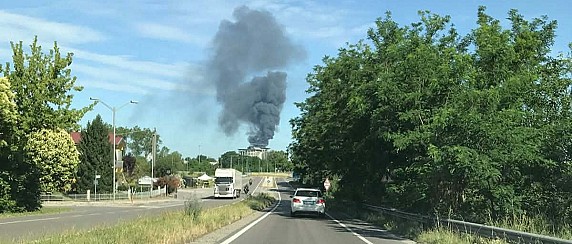 Incendio alla Versalis di Mantova