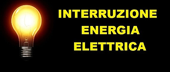 Avviso di interruzione di energia elettrica