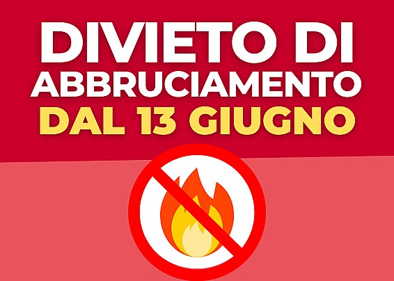 DIVIETO DI ABBRUCIAMENTO