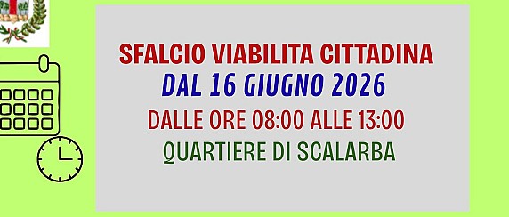 SFALCIO VIABILITA' CITTADINA