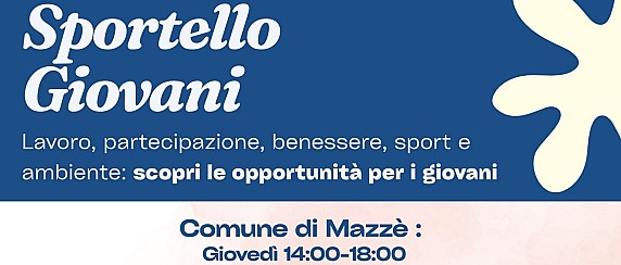 Uno sportello per i giovani presso il comune di Mazzè