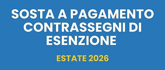 Rilascio Contrassegni di esenzione dal Pagamento della Sosta