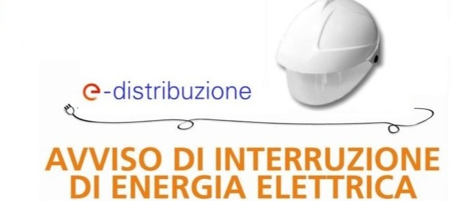 Avviso interruzione di energia elettrica 06 Luglio 2026