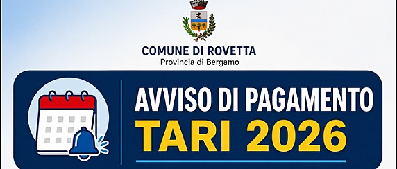 AVVISO PAGAMENTO TARI 2026 - IN SPEDIZIONE
