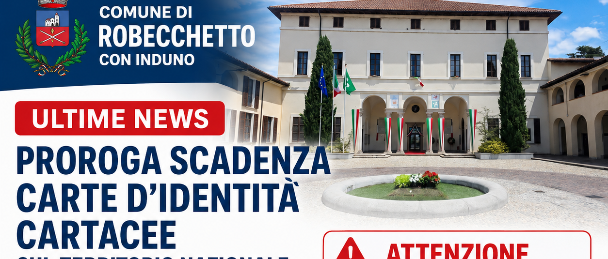 Proroga scadenza carte di identità cartacee sul territorio nazionale
