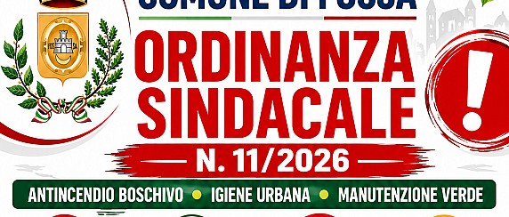 Avviso del 17/06/2026 - PRESCRIZIONI IN MATERIA DI ANTINCENDIO BOSCHIVO E DI IGIENE URBANA ED AMBIENTALE